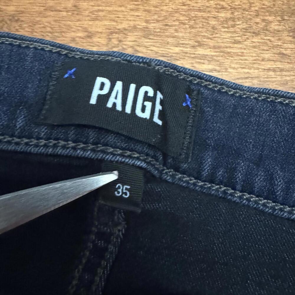 Paige, Mens Lennox Slim Fit Jeans, Dark Navy, 35 W 37 L - Picture 7 of 8